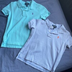 Polo by Ralph Lauren Kids Polo Shirts in Aqua & Light Lavender size 3T